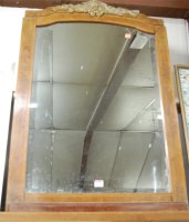 Lot 1007 - A continental walnut and inlaid framed...