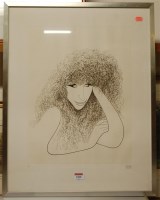Lot 1008 - Contemporary school - portrait of Barbara...