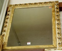 Lot 1022 - A gilt moulded rectangular wall mirror