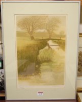 Lot 1042 - Michael Carlo - River, lithograph, signed and...