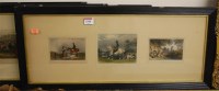 Lot 1048 - After Henry Alken - set of four triptych...