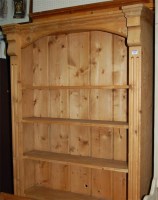 Lot 1085 - A modern pine inverted breakfront freestanding...