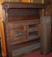 Lot 1149 - A late 19th century Continental heavily carved...