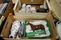 Lot 417 - Two boxes of miscellaneous items to include...