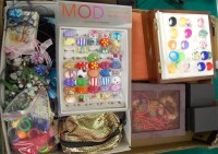 Lot 344 - A box of miscellaneous costume and other...