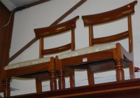 Lot 1099 - A pair 19th century mahogany bar back dining...