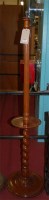 Lot 1151 - A walnut fluted and barley twist turned...