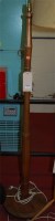 Lot 1155 - A turned walnut standard lamp
