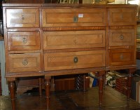 Lot 1159 - A mid 19th century central European walnut and...