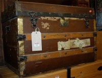 Lot 1163 - An early 20th century canvas clad and metal...