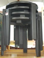 Lot 1167 - A quartetto nest of 1980s black ash occasional...