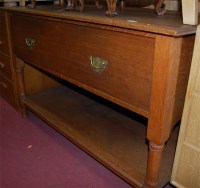 Lot 1170 - An early 20th century oak single drawer...