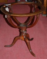 Lot 1192 - A 19th century walnut circular pedestal globe...