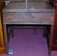 Lot 1211 - A George III mahogany gentlemans washstand,...