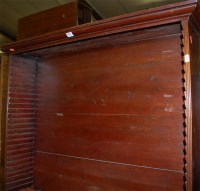 Lot 1223 - A 19th century mahogany freestanding open...