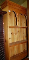 Lot 1225 - A modern pine three tier hanging plate-rack