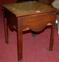 Lot 1232 - A 19th century mahogany hinge-top commode stool