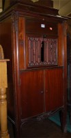 Lot 1234 - A 1930s mahogany cased hinge-top freestanding...