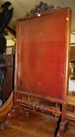 Lot 1250 - An early Victorian mahogany fire screen, of...