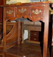 Lot 1253 - A George III mahogany three drawer lowboy