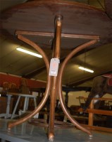 Lot 1301 - A beech circular pub table