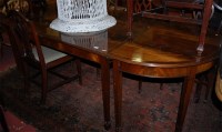 Lot 1317 - A reproduction mahogany and flame mahogany...
