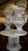 Lot 1318 - A Russell Woodard white painted spun...