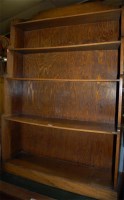 Lot 1339 - A 1930s oak freestanding waterfall open...