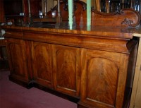 Lot 1405 - A Victorian mahogany and flame mahogany...