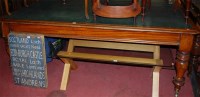 Lot 1289 - A large Victorian round cornered mahogany and...