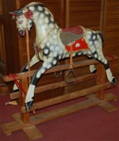 Lot 1343 - A mid 20th century dapple grey decorated...