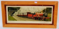 Lot 33 - Hamilton Ellis framed and glazed railway...
