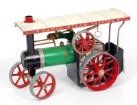 Lot 47 - Mamod Live Steam Traction Engine with canopy,...