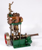 Lot 116 - A single cylinder vertical marine engine,...