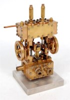 Lot 31 - A very well engineered live steam twin...