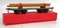 Lot 324 - Hornby 1925-8 LMS No,. 2 lumber wagons, olive...