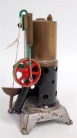 Lot 83 - A vertical steam engine, comprising of...