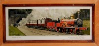 Lot 88 - Hamilton Ellis framed and glazed railway...