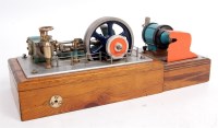 Lot 94 - Miniature horizontal mill type engine with...
