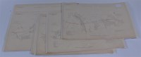 Lot 12 - 7 various Maps/Plan Sheets for the Norfolk and...