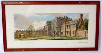 Lot 15 - Railway carriage print in reproduction frame,...