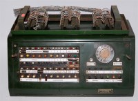 Lot 64 - A British Rail switch panel and wire carrier,...