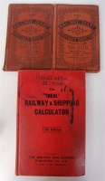 Lot 67 - Shipping related Railway diary and calculator...