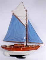 Lot 59 - Kit built scale model of a French Yacht titled...