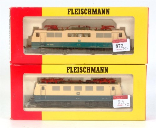 Lot 872 - A Fleischmann H0 4328 DB blue/cream class E141...
