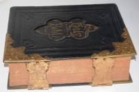 Lot 51 - HOLY BIBLE, folio Victorian family Bible,...