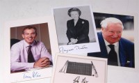 Lot 57 - A collection of political interest autographs;...