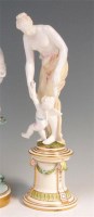 Lot 66 - A circa 1900 Mintons porcelain figurine, of a...