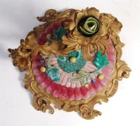 Lot 78 - A 19th century French faience and ormolu...
