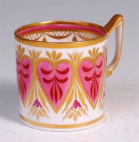 Lot 84 - A late Georgian Derby porcelain coffee can,...